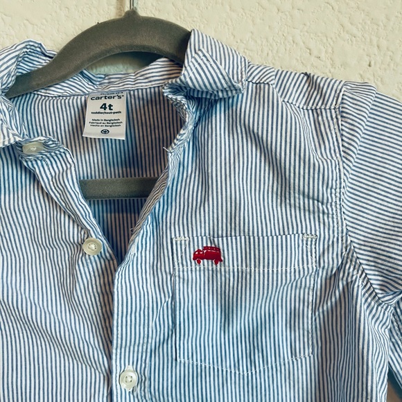 Carter’s shirt striped in size 4t - Picture 3 of 3